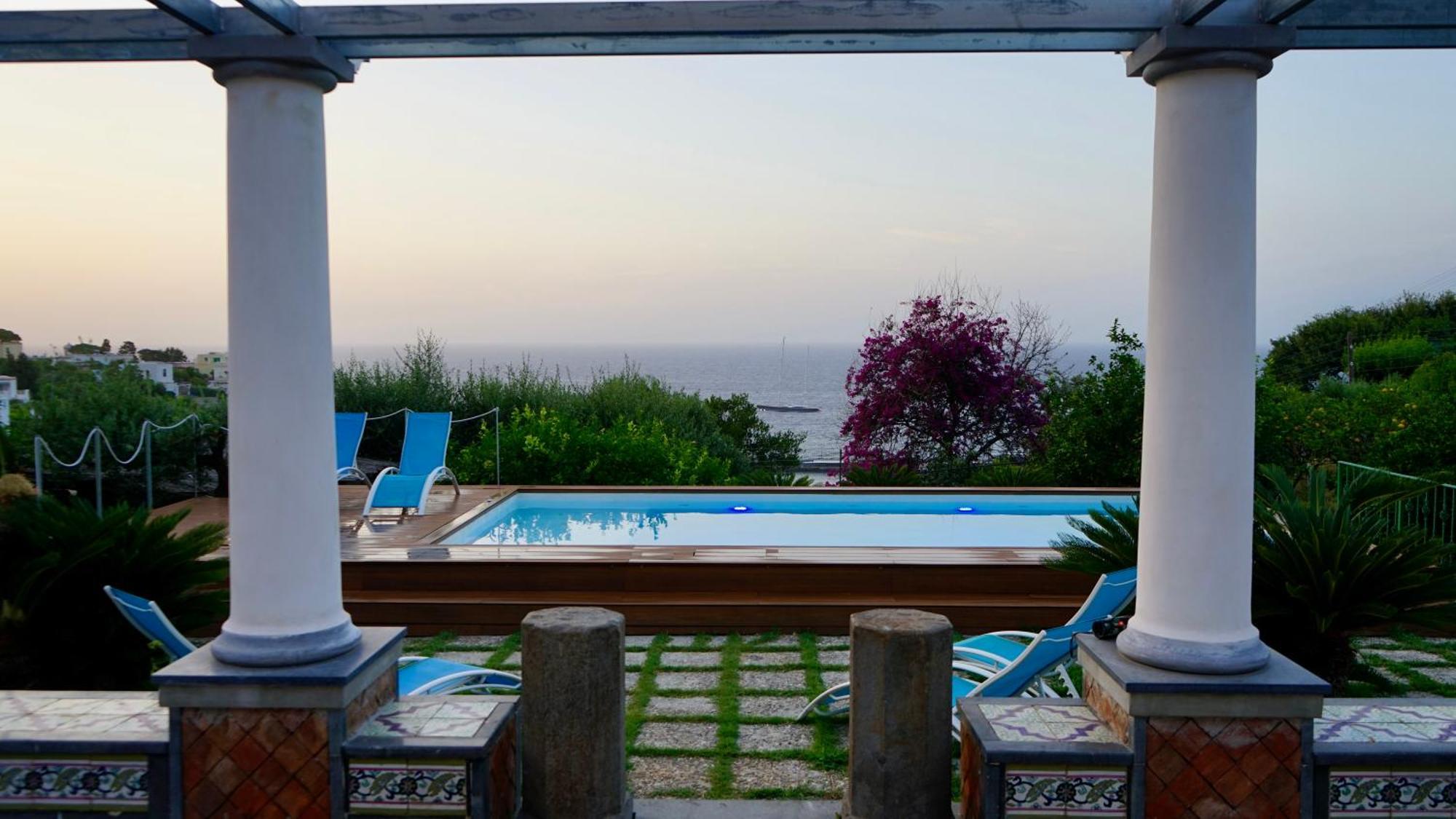 Villa Amalu Capri Piscina E Giardino Exterior foto